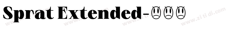 Sprat Extended字体转换